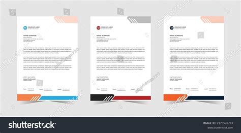 Letterhead Pad Template Design Stock Vector (Royalty Free) 2173570793 ...