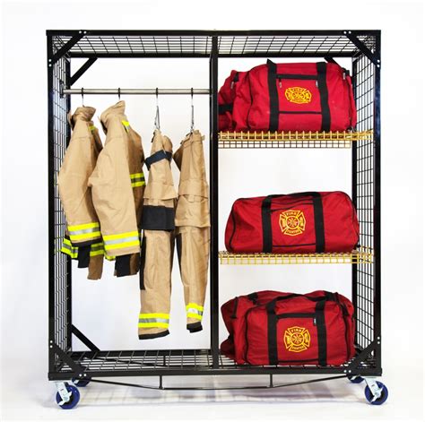 Fire Station Gear Lockers - PPE Storage - Firefighter Storage Racks - GearGrid GearGrid ...