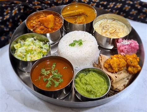 Festive Vegetarian Thali - Vanita's Corner