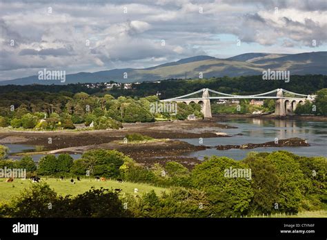 Menai Bridge, Anglesey, Wales Stock Photo - Alamy