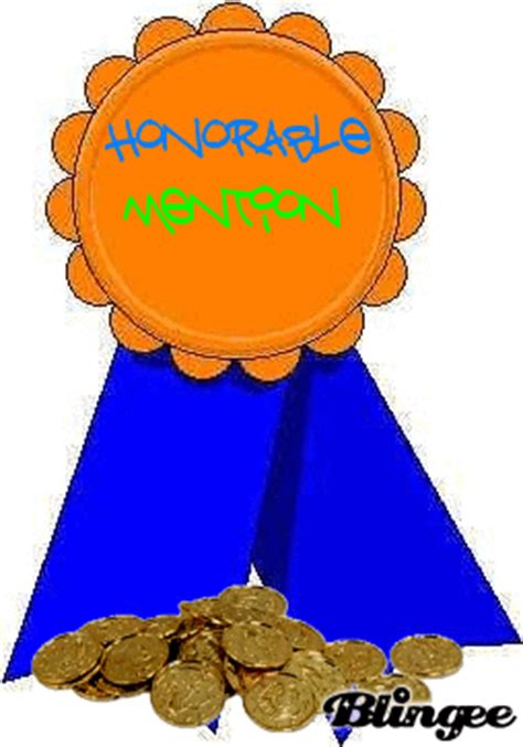 Honorable Mention Ribbon Picture #109159218 | Blingee.com