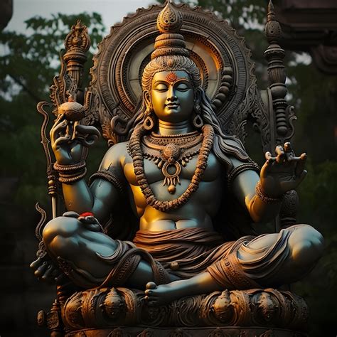 Premium AI Image | hindu god realistic statue god