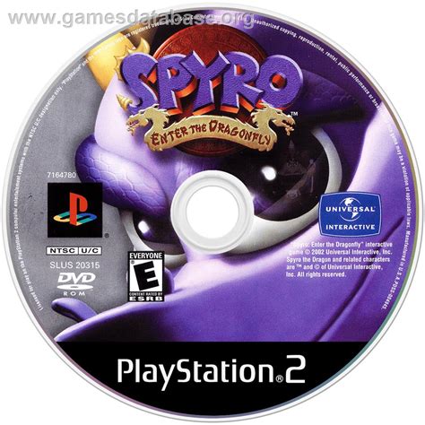 Spyro: Enter the Dragonfly - Sony Playstation 2 - Artwork - Disc