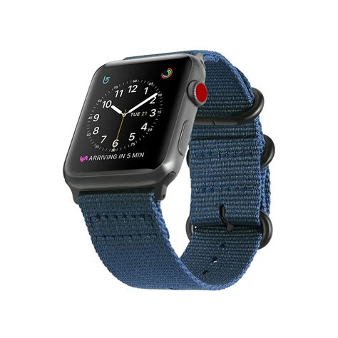 Fintie - Fintie Apple Watch Band 42mm Woven Nylon Bands Adjustable Sport Strap with Metal Buckle ...