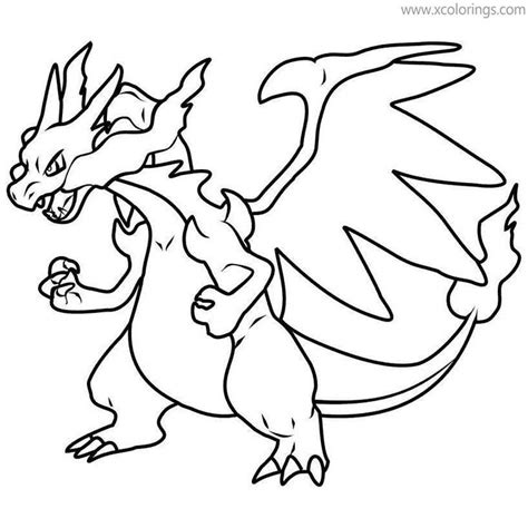 Printable Mega Charizard Pokemon Coloring Pages - XColorings.com ...