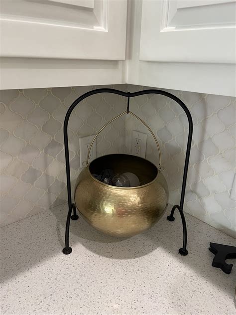 decorating with a cauldron for halloween - Re-Fabbed