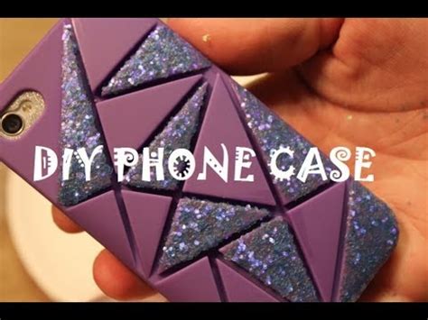 DIY: Iphone glitter case! - YouTube