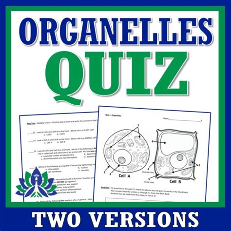 Plant and Animal Cell Organelles QUIZ - Flying Colors Science