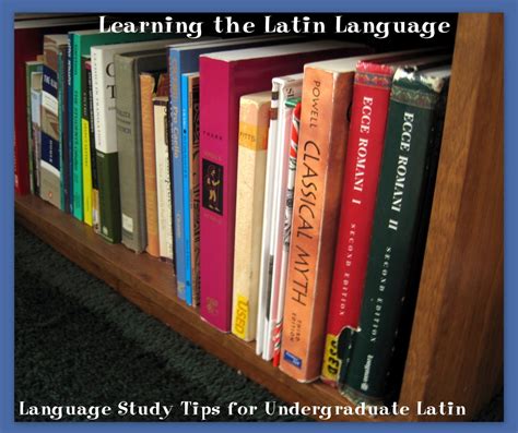 Learning the Latin Language: Language Study Tips for Undergraduate Latin