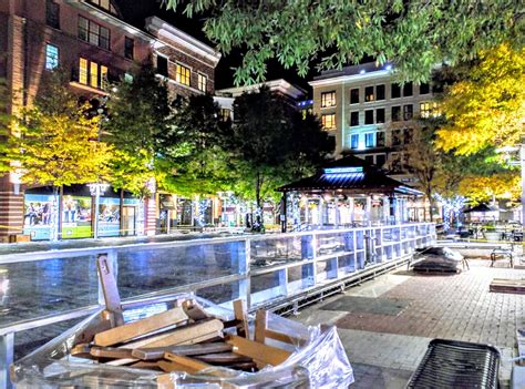 Rockville Nights: Rockville Town Square ice rink under construction ...