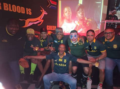 PICS | 'We are winning that trophy': Springbok fans across the country gear up for Rugby World ...