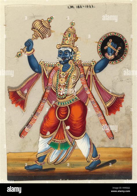 This painting depicts Kumbhakarna, brother of Ravana Stock Photo - Alamy