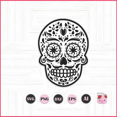 Sugar Skull SVG Sugar Skull PNG Sugar Skull Bundle Sugar - Etsy