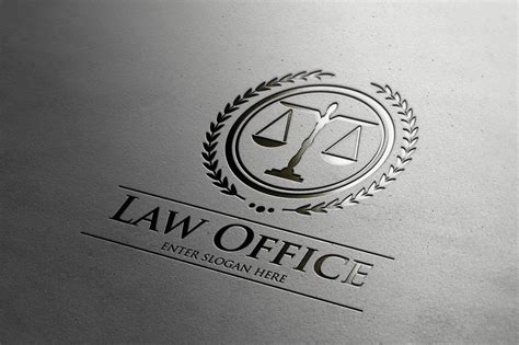 Law Office Logo by It's a Small World on @creativemarket Law Office Design, Law Office Decor ...