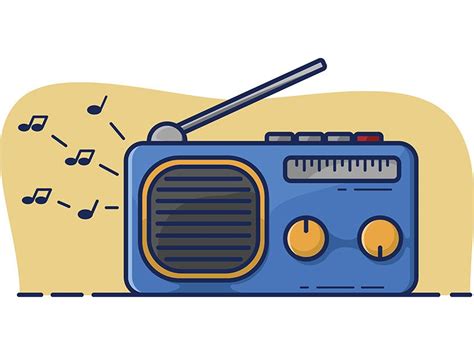 Radio Illustration | Radio drawing, Art markers drawing, Radio