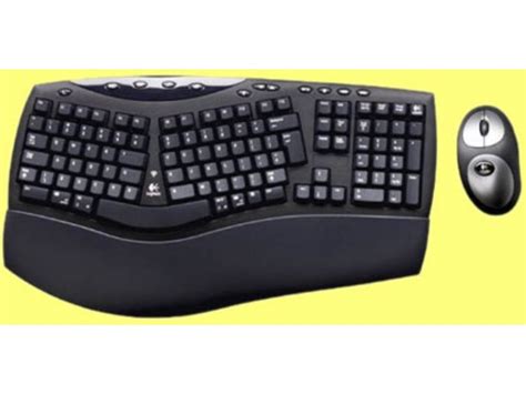 Black Logitech Cordless Desktop Comfort keyboard : LOG-967230-0120 : The Keyboard Company