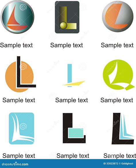 Letter L Logo stock vector. Illustration of icon, communication - 32023872