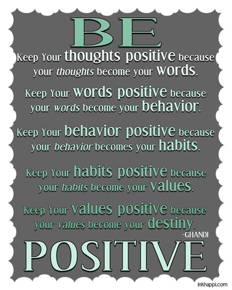 Positive Quotes and Thoughts {free printables} - inkhappi