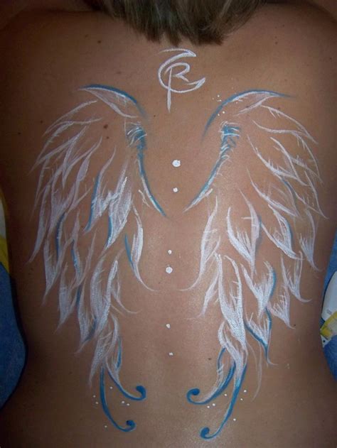 Download Free Amazing Simple White Ink Angel Wings Tattoo to use and ...