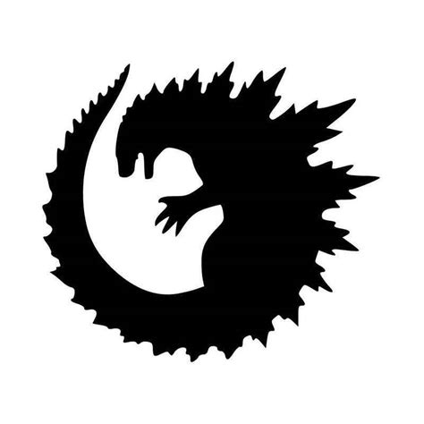 Godzilla Black and White Logo - LogoDix