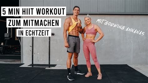 5MIN HIIT WORKOUT mit growingananas - YouTube