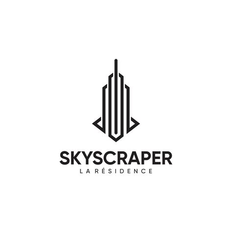 SKYSCRAPER LOGO DESIGN 21821952 Vector Art at Vecteezy