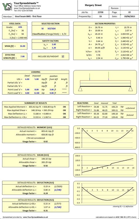 Steel Beam Design to AISC 360-10