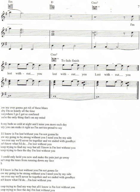 Partitura para piano de Lost without you de Delta Goodrem - Partituras de piano | Sheet music ...