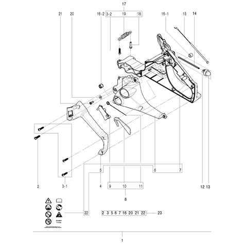 Rear Handle Assembly for Husqvarna 120 Chainsaw | L&S Engineers