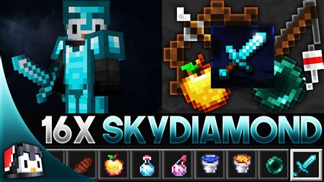 SkyDiamond [16x] MCPE PvP Texture Pack (FPS Friendly) by Henrypacks ...