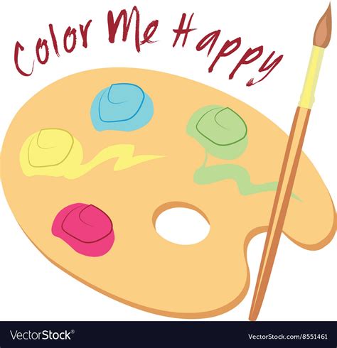 Color me happy Royalty Free Vector Image - VectorStock