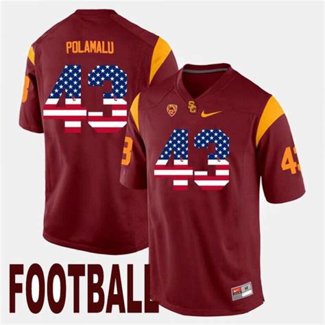 Troy Polamalu Jersey, College USC Trojans Troy Polamalu Jerseys