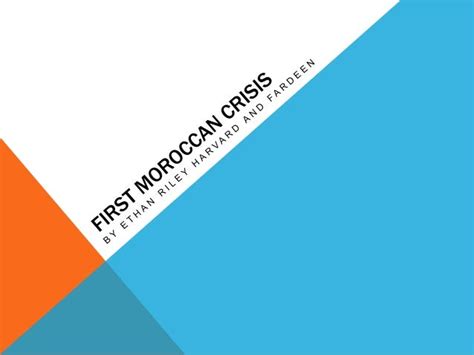 First Moroccan Crisis