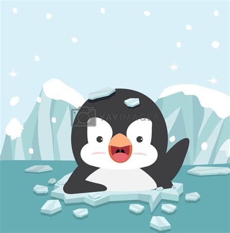 Cartoon Penguin cartoon on ice floe #Ad , #Penguin, #cartoon, #ice, # ...