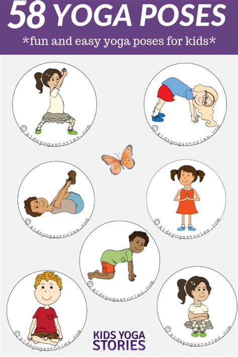 58 Fun and Easy Yoga Poses for Kids (+ Free Printable Posters) | Kids ...