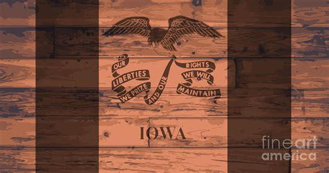 Iowa State Flag Brand Digital Art by Bigalbaloo Stock - Fine Art America