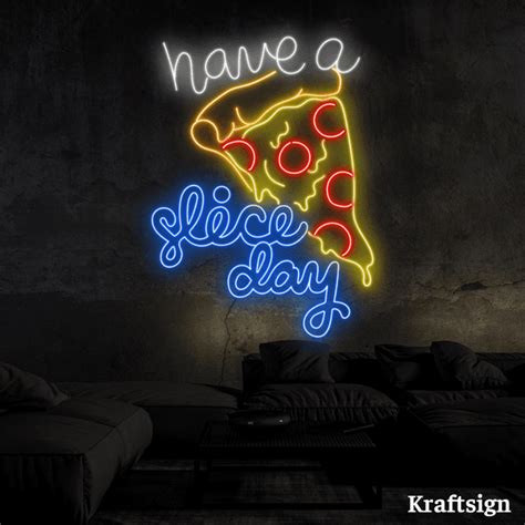 Craftnamesign Have Slice Day Neon Sign, Pizza Restaurant Decor, Food Signs - Walmart.com