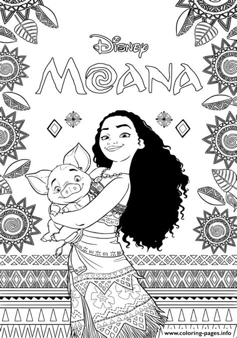 Moana Disney Coloring page Printable