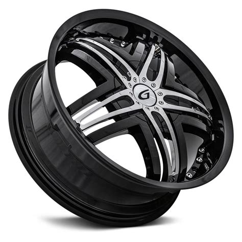 DIABLO® BLITZ Wheels - Black with Chrome Inserts Rims