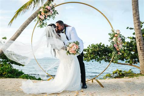 Pretty Klip Point + Sapphire Beach Wedding on St Thomas, USVI