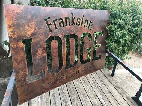 Custom Metal Signs Metal Sign Large Metal Signs Business Signs Rustic ...