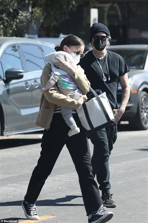 Joaquin Phoenix and fiancée Rooney Mara seen with newborn son River in ...