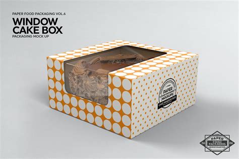 Cake Window Box Packaging Mockup | Creative Branding Mockups ~ Creative ...