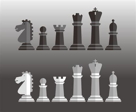 Chess Pieces Vector Set Vector Art & Graphics | freevector.com