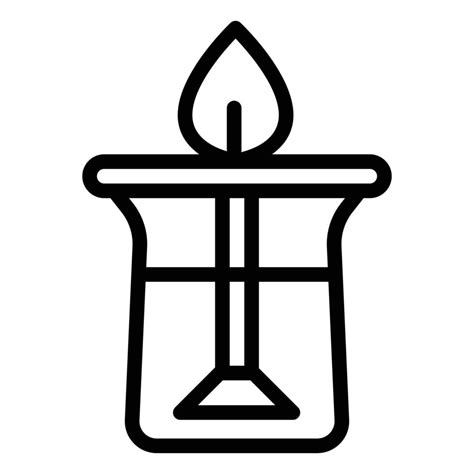 Oil candle icon, outline style 14182534 Vector Art at Vecteezy