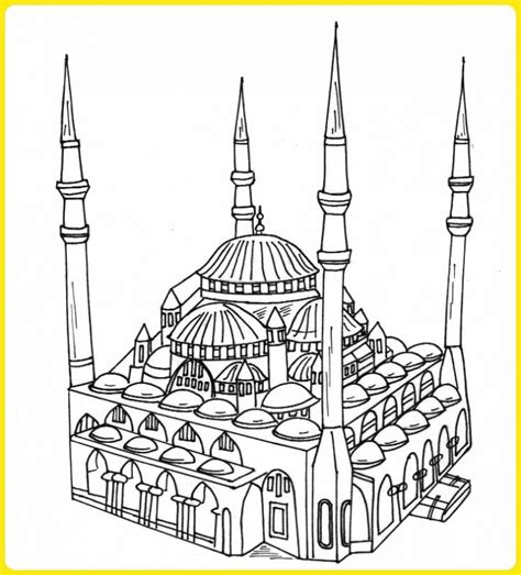 +2002 Sketsa Gambar Masjid: Lengkap Paling Mudah Digambar