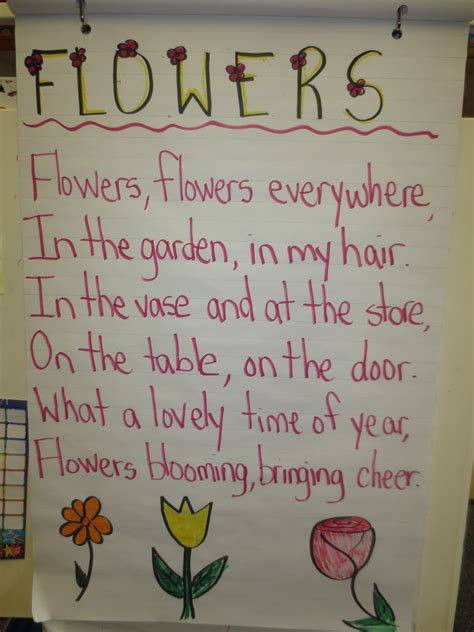 Preschool Flower Poem