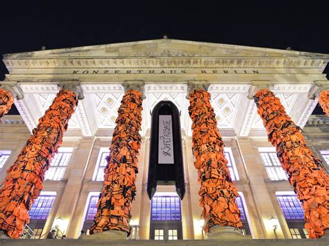 Ai Weiwei Covers Berlin Landmark With 14,000 Refugee Life Jackets - Condé Nast Traveler