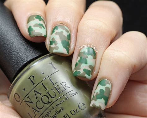 Copycat Claws: Camo Nail Art & OPI Did You 'Ear About Van Gogh