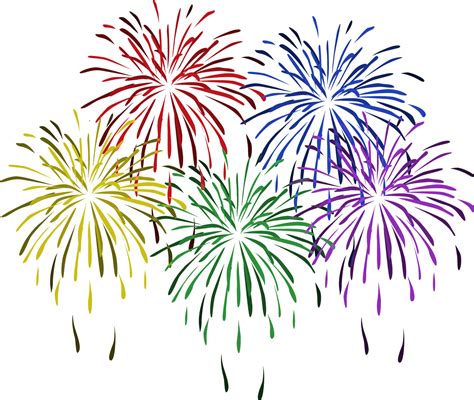 Free clip art of new year fireworks clipart 8 happy - Clipartix